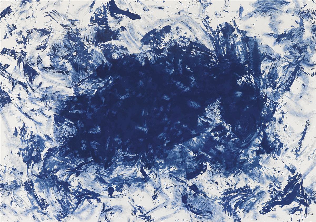 YVES KLEIN (after) Three color lithographs